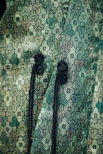 Load image into Gallery viewer, Syne Studio X Clink Clank Clunk: Green Geometric Kimono &amp; Necklace Set
