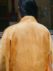 Gold Waves Short Kimono