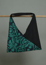 Load image into Gallery viewer, Syne Studio x Style Theory Large Tote in Black Green

