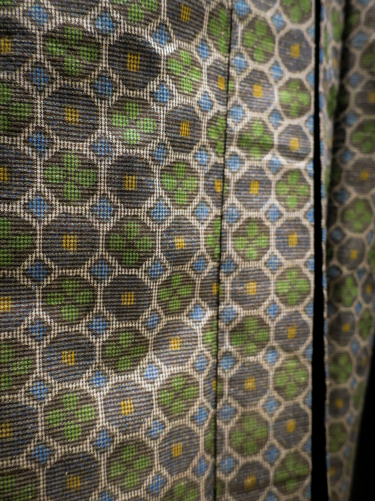 Green Hexagon Short Kimono