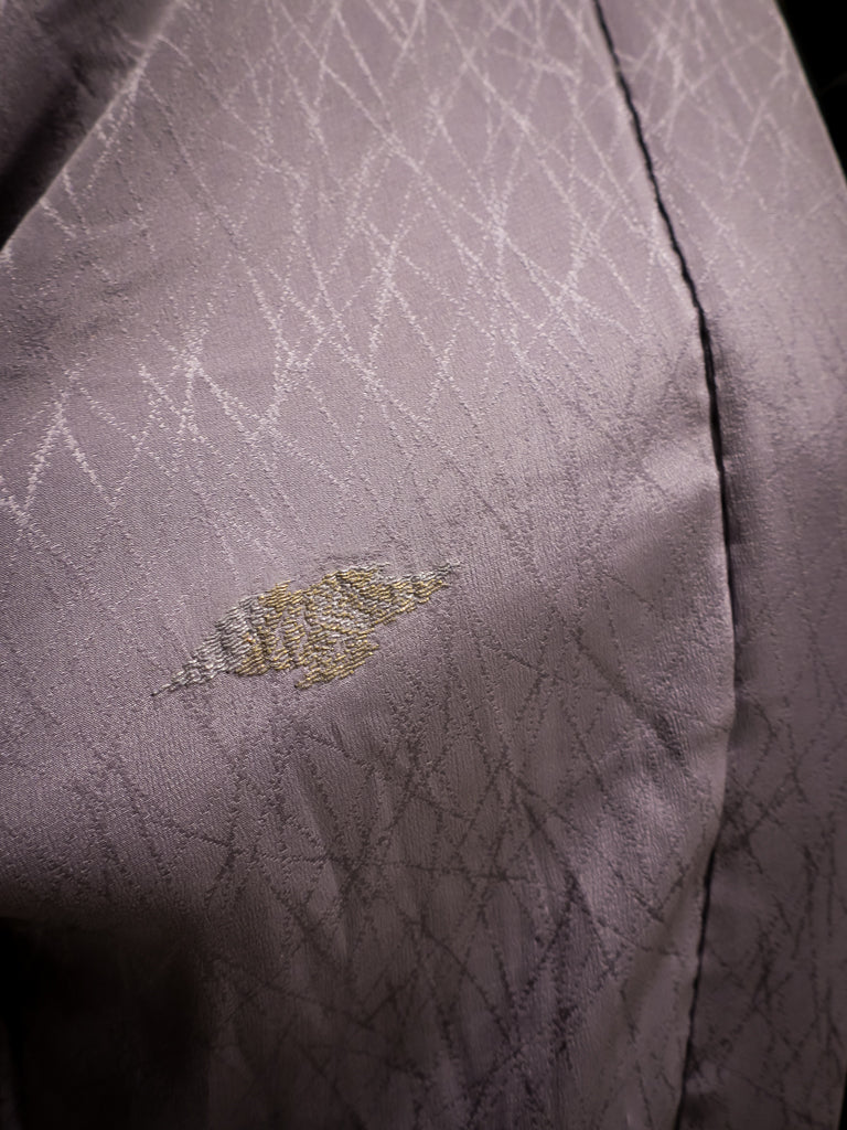 Lilac Reeds & Clouds Short Kimono