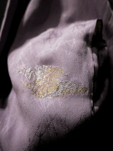Lilac Reeds & Clouds Short Kimono