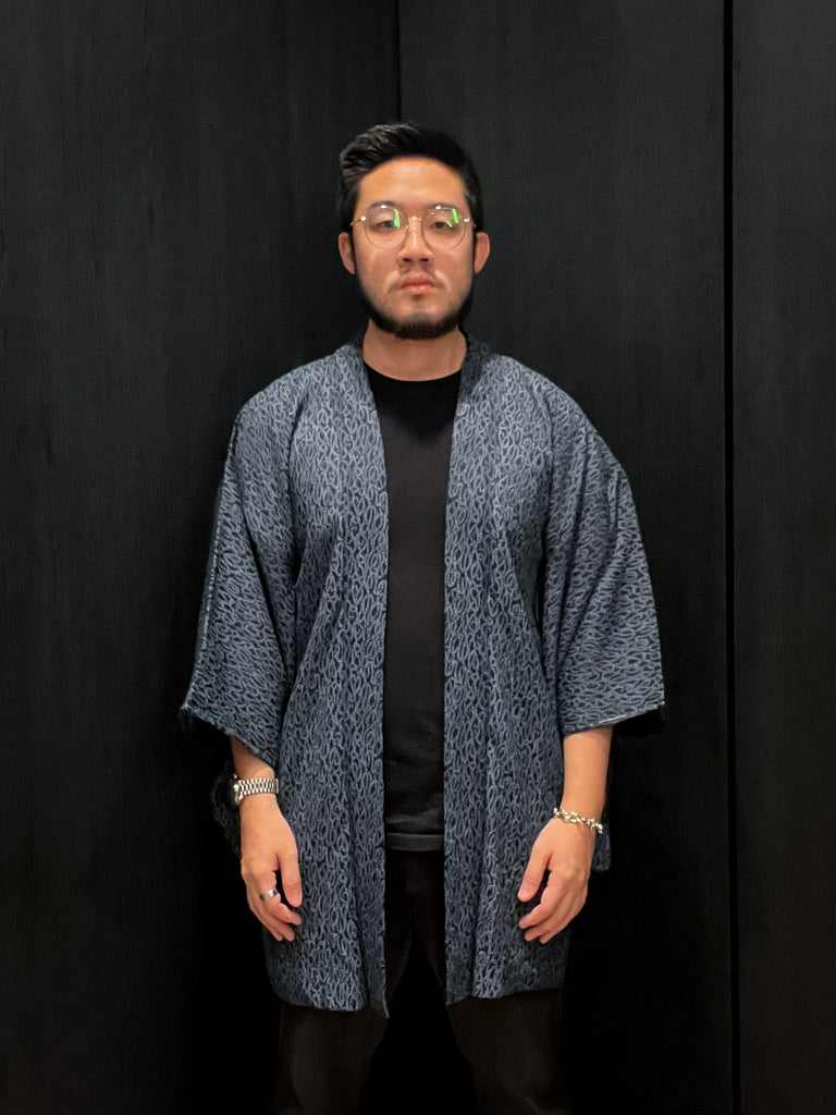 Lavender Flowers Short Kimono