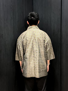 Green Hexagon Short Kimono