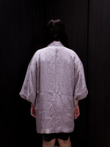 Lilac Reeds & Clouds Short Kimono