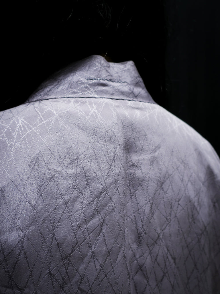 Lilac Reeds & Clouds Short Kimono